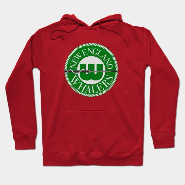 Iconic New England Whalers Hockey 1972 Hoodie by LocalZonly